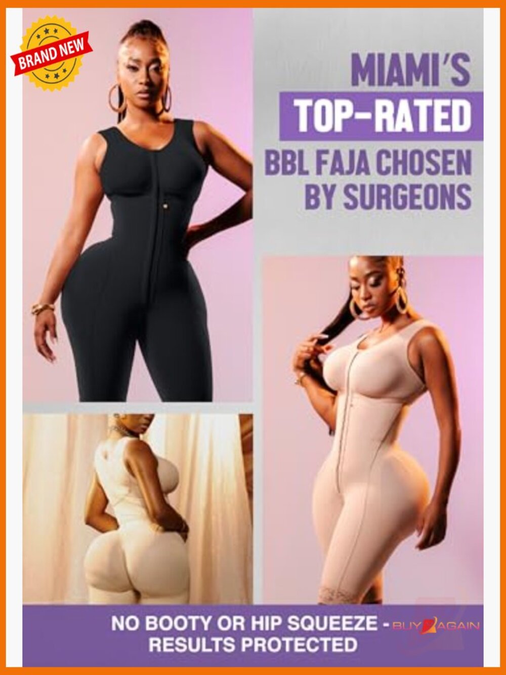Stage 1 Faja Colombianas with Bra Shapewear Post Surgery Compression Butt Lift - Picture 3 of 7